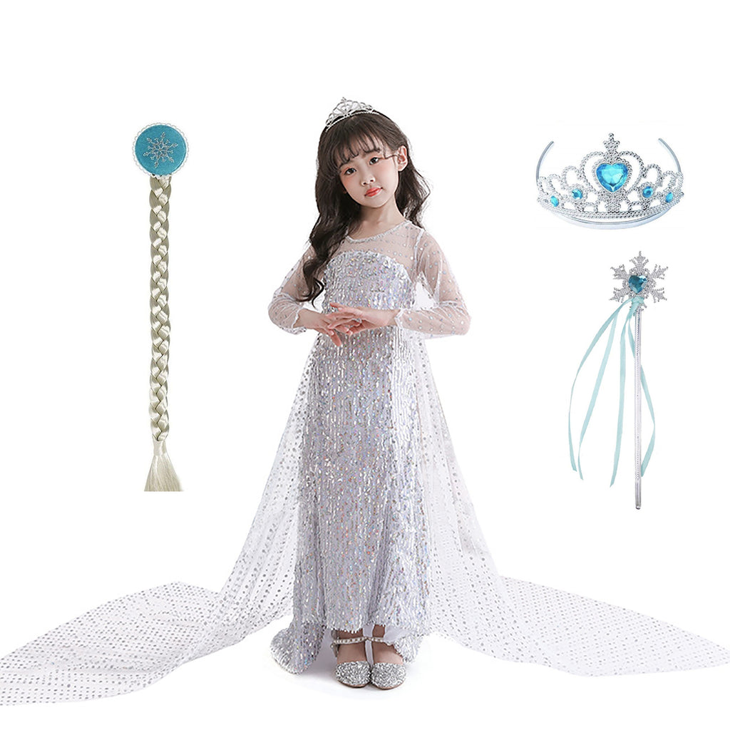 Fancydresswale Elsa Princess Birthday Party Dress for Little Girls wit –