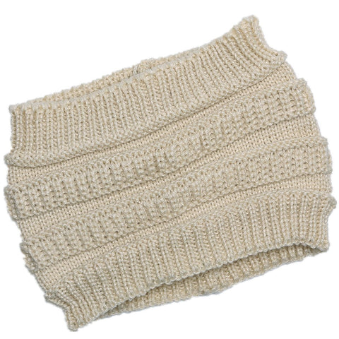 Fancydresswale Knitted Wool Headband for Women Cozy Soft & Stylish Winter Accessory Head Cover Beige