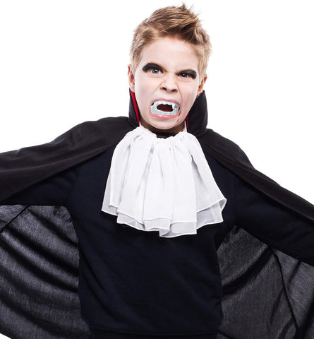 Halloween costume dress for boys and girls with cap and draculla teeth