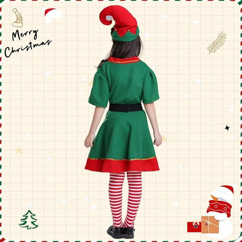 Fancydresswale Christmas elf dress santa costume for Girls and women