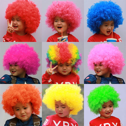 Fancydresswale rainbow wig  Colorful Unisex Party Prop Wigs for Kids and Adults- Rainbow