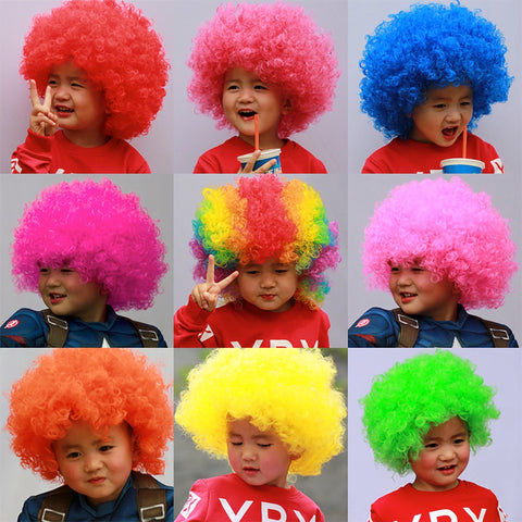 Fancydresswale blue Wig Colorful Unisex Party Prop Wigs for Kids and Adults -Blue