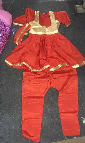 Fancydresswale Kathak dance dress for girls Anarkali Indian classical dance dress for girls