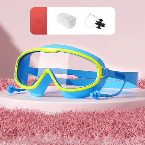 Professional Swimming Combo for boys- swimming trunk, cap, goggles, nose clip with box- Professional swimming gears