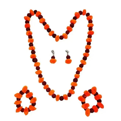 Fancydresswale Vanvasi make up set -Mala , bajuband and kundal - Free size to all