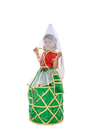 Fancydresswale Manipur Dance Costume for Girls – Traditional Manipuri Dance Dress