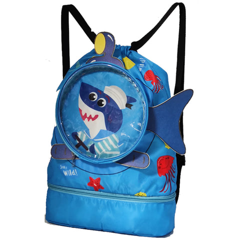 Children's swimming bag portable storage bag cute cartoon Waterproof Backpack