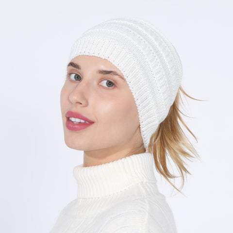 Fancydresswale Knitted Wool Headband for Women Cozy Soft & Stylish Winter Accessory Head Cover White