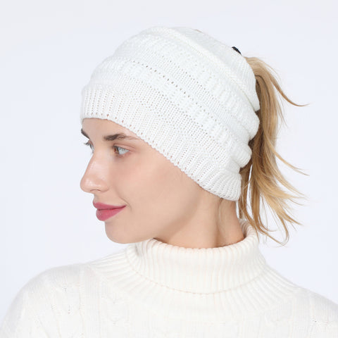 Fancydresswale Knitted Wool Headband for Women Cozy Soft & Stylish Winter Accessory Head Cover White