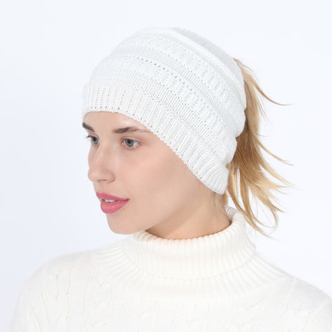 Fancydresswale Knitted Wool Headband for Women Cozy Soft & Stylish Winter Accessory Head Cover White