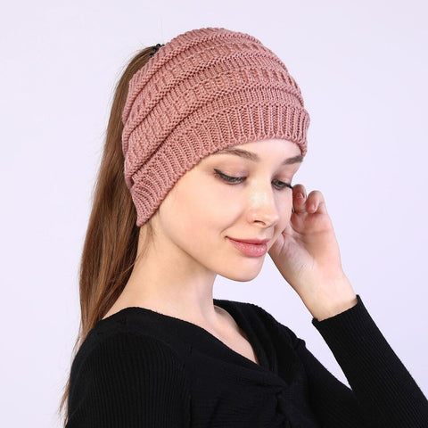 Fancydresswale Knitted Wool Headband for Women Cozy Soft & Stylish Winter Accessory Head Cover Pink