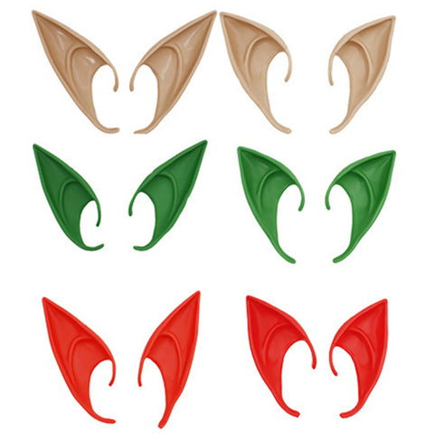 Elf Ear Latex Anime Dress Up Costume Fairy Ears Soft Pointed Ears Cosplay Halloween Anime Party Vampire Ears