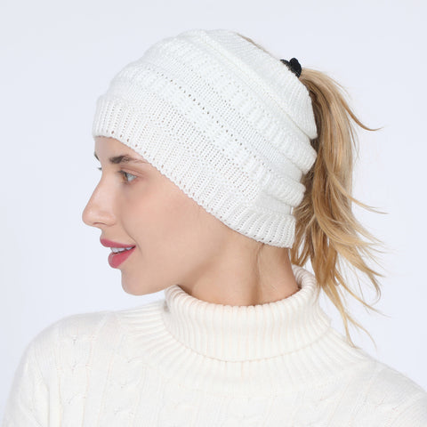 Fancydresswale Knitted Wool Headband for Women Cozy Soft & Stylish Winter Accessory Head Cover White