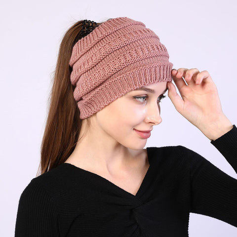 Fancydresswale Knitted Wool Headband for Women Cozy Soft & Stylish Winter Accessory Head Cover Pink