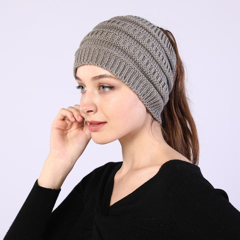 Fancydresswale Knitted Wool Headband for Women Cozy Soft & Stylish Winter Accessory Head Cover Light Grey