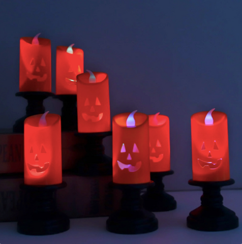 Halloween Pumpkin Skull Mini Lanterns, Hanging Lantern for Halloween Decorations