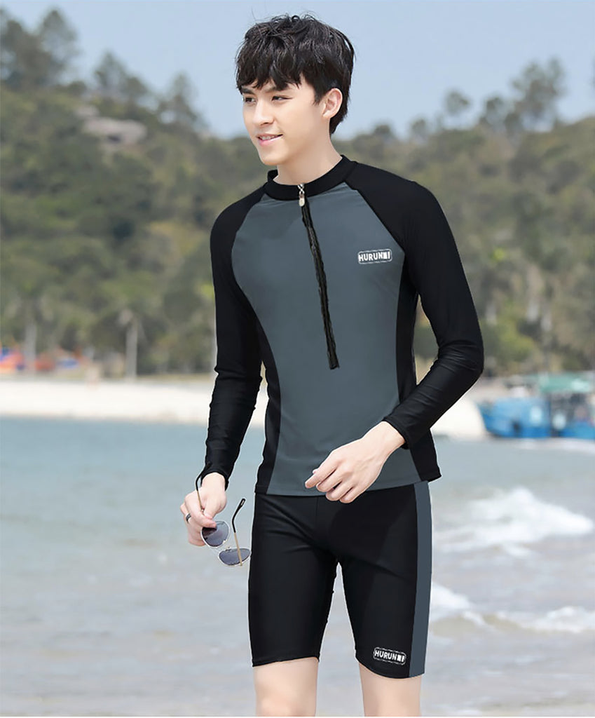 Fancydresswale Men's Full Sleeve Swimming Suit, Beach wear Quick Dry S –