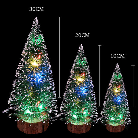 Fancydresswale LED Christmas Tree Set of 3 (10 cm, 20 cm and 30 cm), Compact Christmas Tree for Santa Christmas Decoration