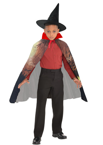 Halloween costume dress for boys and girls with cap and draculla teeth