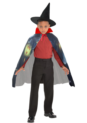 Halloween costume dress for boys and girls with cap and draculla teeth