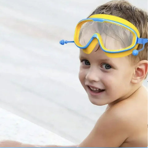 Fancydresswale Swimming Combo for boys- swimming trunk, cap, goggles, nose clip with box- Professional swimming gears