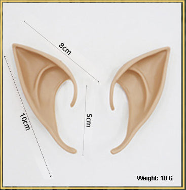 Elf Ear Latex Anime Dress Up Costume Fairy Ears Soft Pointed Ears Cosplay Halloween Anime Party Vampire Ears