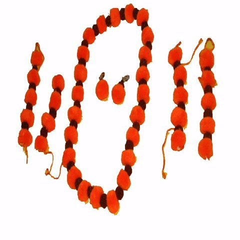 Fancydresswale Vanvasi make up set -Mala , bajuband and kundal - Free size to all