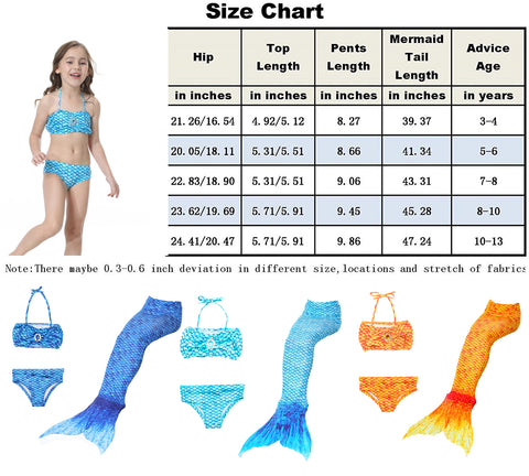 Fancydresswale Mermaid swimsuit costume for Girls- Purple